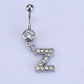 English alphabet hypoallergenic body piercing navel