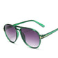 Retro round frame T-shaped sunglasses for men