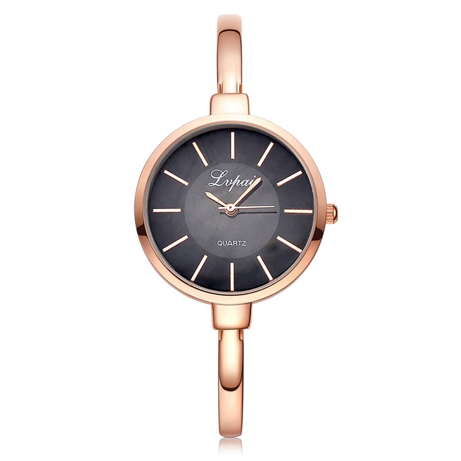 Lvpai relojes de pulsera de oro rosa para mujer, relojes de cuarzo de lujo a la moda, reloj deportivo informal de marca para mujer