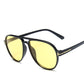 Retro round frame T-shaped sunglasses for men