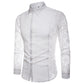 Arm lace solid color shirt men