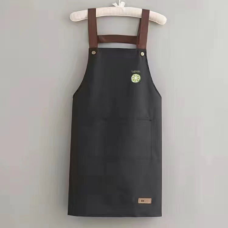 Delantal de cocina impermeable y resistente al aceite para hombres y mujeres en casa