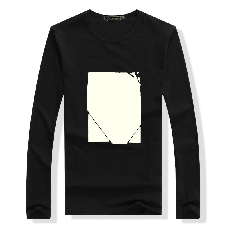 Luminous Graffiti T-shirt Cotton Short Sleeve Men