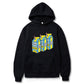 Loose hooded sweatshirt