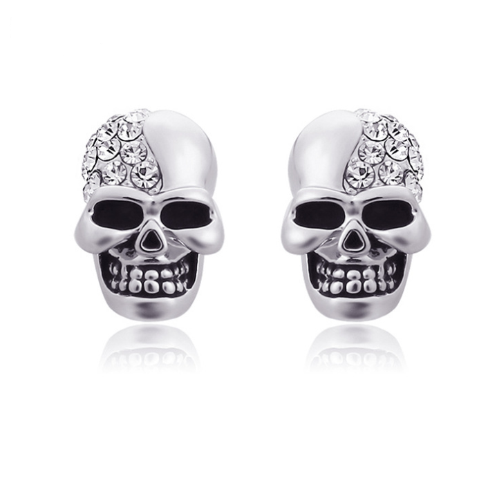 Retro Taro Full Diamond Earrings Personality Earrings Men and Women Halloween Jewelry