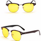 New anti-Blu-ray glasses Square half-frame goggles Men and women night-vision glasses H8056