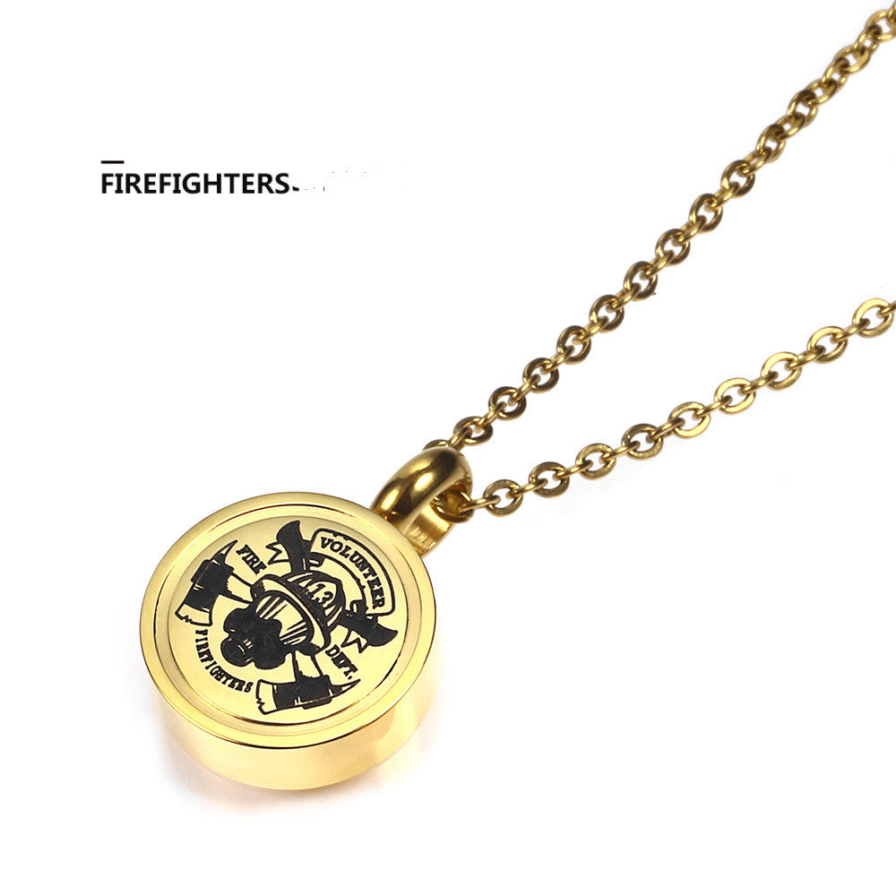 Titanium steel men and women soldier pendant
