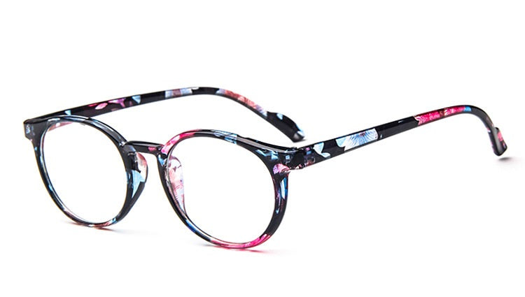 Optical Glasses Frame Eyeglasses With Clear Lens Glass Men Women Vintage Round Clear Transparent Women's Fake Glasses Frames