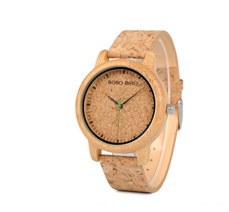 Relojes de bambú y madera para hombre y mujer.