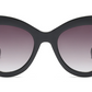 Oversized cool red cat eye sunglasses rivet square leopard glasses trendy designer retro sun glasses female shades for women