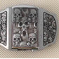 3D ghost head lighter belt buckle European and American fashion belt buckle