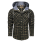 Men Warm Jacket Fleece Thick Men Slim Fit Hooded Jackets