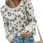 Sweater Sweater Knit Sweater Leopard Print Sweater Women