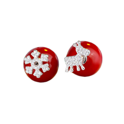 Deer Daifa Snowflake Earrings Snowflake Earrings