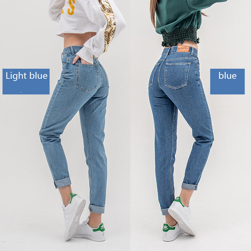 Vaqueros boyfriend de talla grande y cintura alta para mujer mom jeans