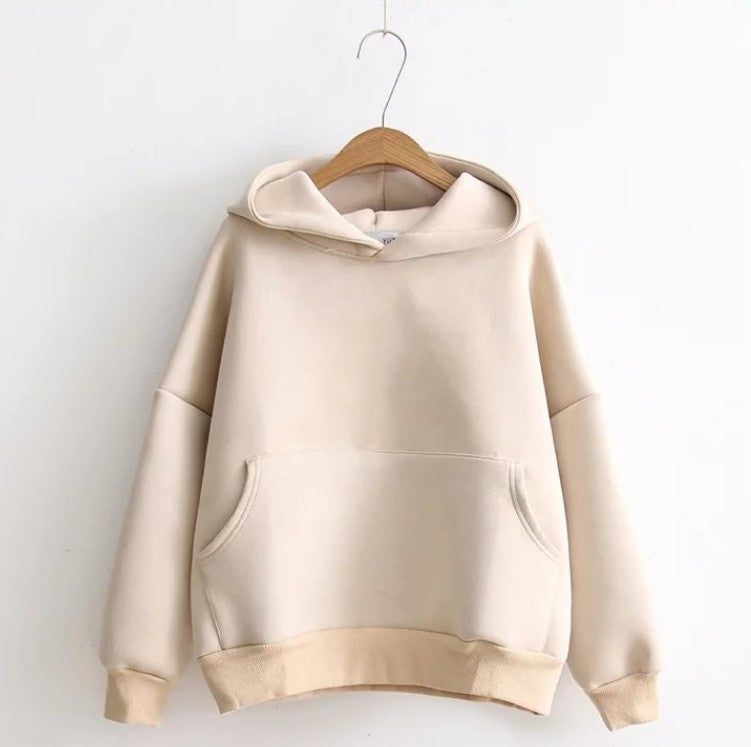 Sudadera con capucha de ante