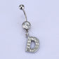 English alphabet hypoallergenic body piercing navel