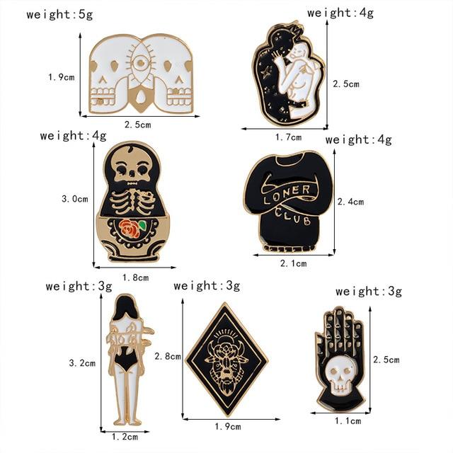 BROCHES DE METAL PUNK 