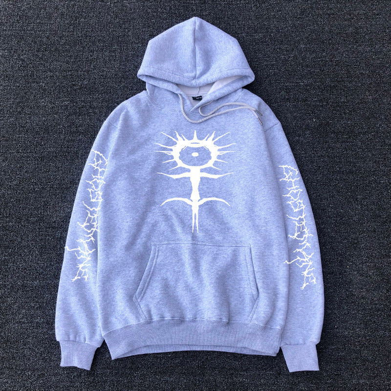 Printed hooded sweatshirt
