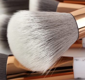 11 sistemas de cepillo del maquillaje de mármol con el equipo del maquillaje de la belleza del cepillo del maquillaje 11 sistemas de cepillo del maquillaje