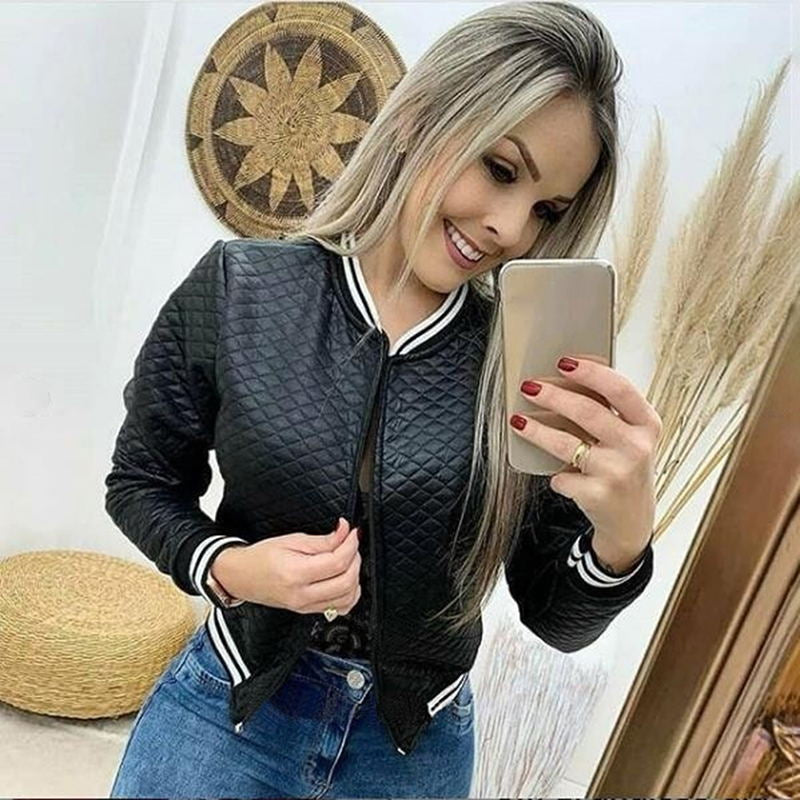 Spring Jacket Women Fashion Solid
