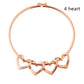piercing curved peach heart bracelet