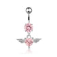 Love Heart-Shaped Belly Button Piercing Jewelry