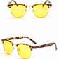 New anti-Blu-ray glasses Square half-frame goggles Men and women night-vision glasses H8056