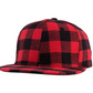Red Black Plaid Baseball   For Women Men Couple Snapback Hip     Simple England Style Bone Hats