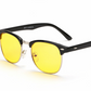 New anti-Blu-ray glasses Square half-frame goggles Men and women night-vision glasses H8056