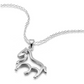 Men and women 925 silver hollow pony necklace