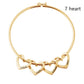 piercing curved peach heart bracelet