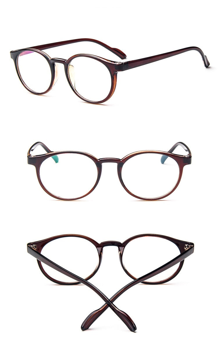 Optical Glasses Frame Eyeglasses With Clear Lens Glass Men Women Vintage Round Clear Transparent Women's Fake Glasses Frames