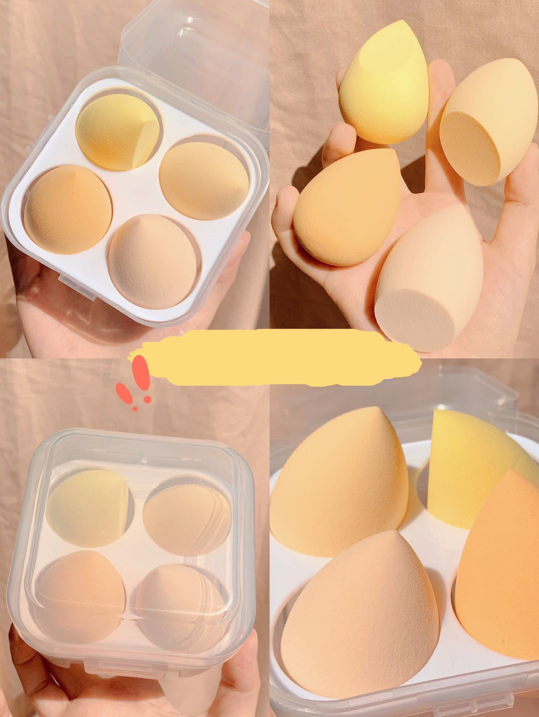 Caja de huevos de maquillaje