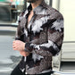 Men's Casual Long-sleeved Printed Shirt