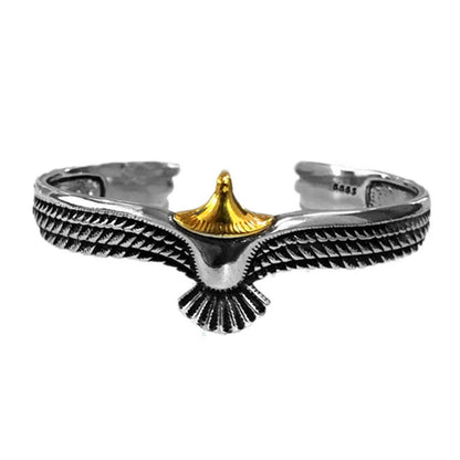 Men And Women Creative Old Feather Open Bracelet