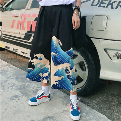 Streetwear Pantalones de mujer Harajuku japonés Pantalones anchos de gran tamaño