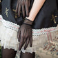 Black White Etiquette Gloves For Wedding Dress