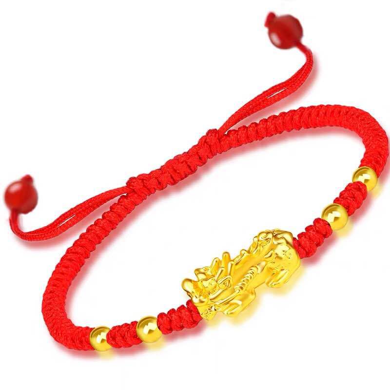 Pulsera valiente de oro y arena de Vietnam, joyería de obsidiana para hombres y mujeres