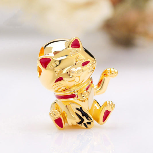 New Year's Transport Cute Lucky Cat Charm