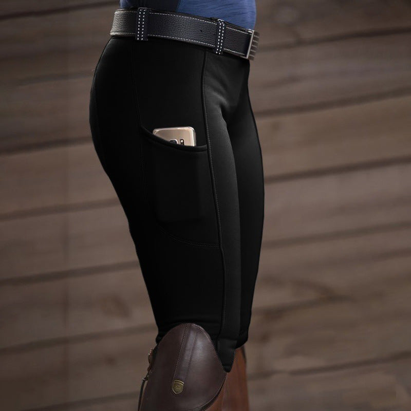 Equestrian Pants Elastic Hip-Lifting Ladies Casual Pants Women