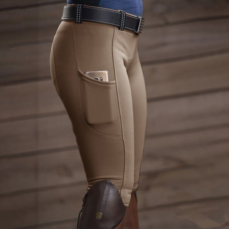 Equestrian Pants Elastic Hip-Lifting Ladies Casual Pants Women