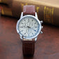 Fashion Blue Glass Belt Men's Watch Watches Men's Quartz Watch