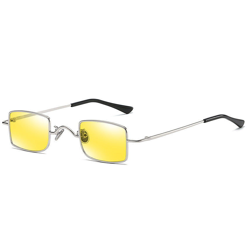 Small Square Retro Sunglasses, Men And Women Light Trendy Sunglasses