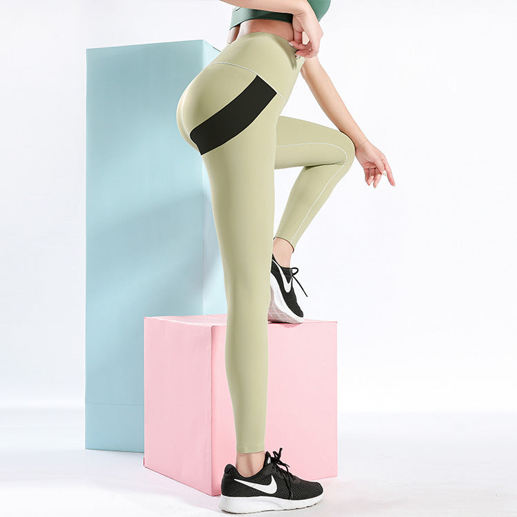 Pantalones de yoga sexy con corazón para mujer, mallas de yoga con retazos para mujer