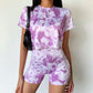 Short Sleeve Shorts Suit