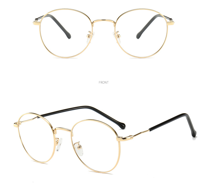 Irregular Round Frame Glasses For Men And Women