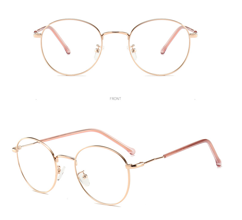 Irregular Round Frame Glasses For Men And Women