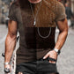 Men Casual Abstract Painting Print Short Sleeve T Shirt