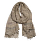 Yarn Dyed Striped Carf Men Winter Solid Color Cotton And Linen